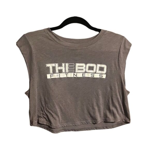 Bella Canvas Tops - The bod Women's Gray Sleeveless Crop Top Tank Size S